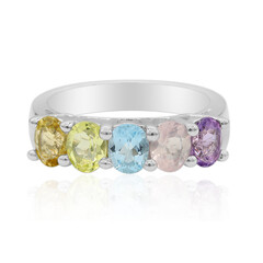 Bague en argent et Topaze bleu ciel