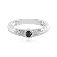 Bague en argent et Diamant noir