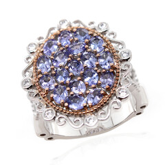 Bague en argent et Tanzanite (Dallas Prince Designs)