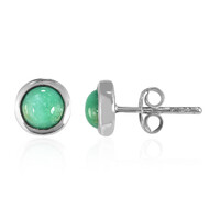 Boucles d'oreilles en argent et Turquoise verte de New Lander