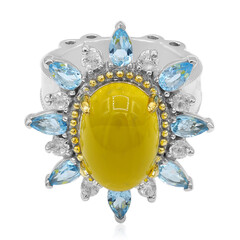 Bague en argent et Agate jaune (Dallas Prince Designs)
