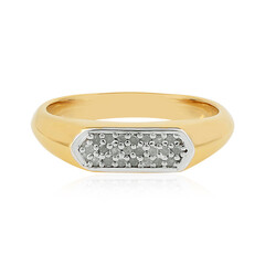 Bague en argent et Diamant PK (J)