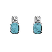 Boucles d'oreilles en argent et Turquoise