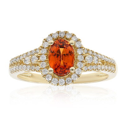 Bague en or et Grenat mandarine (CIRARI)
