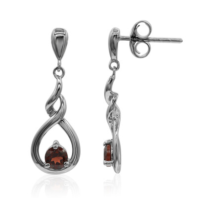 Boucles d'oreilles en argent et Grenat du Mozambique