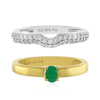Bague en argent et Emeraude de Socoto