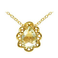 Collier en argent et Améthyste verte