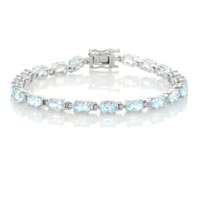 Bracelet en argent et Topaze bleu ciel