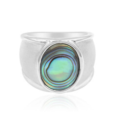 Bague en argent et Coquillage d'Abalone