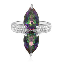 Bague en argent et Quartz mystique