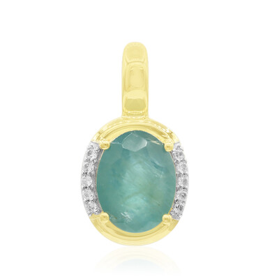 Pendentif en or et Grandidierite