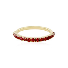 Bague en or et Rubis de Tanzanie