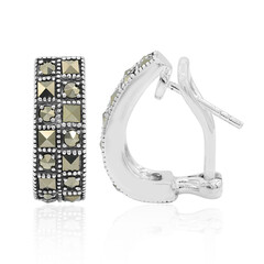 Boucles d'oreilles en argent et Marcassite