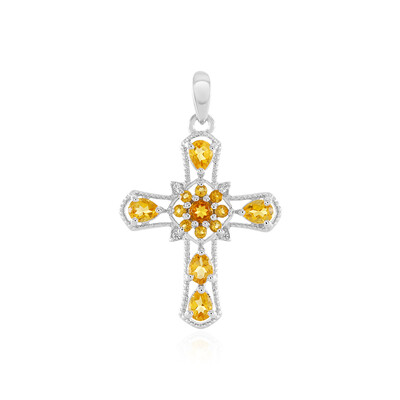 Pendentif en argent et Citrine
