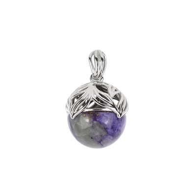 Pendentif en argent et Charoïte (dagen)
