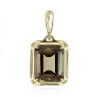 Pendentif en or et Quartz fumé