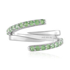 Bague en argent et Tsavorite de Tanzanie (de Melo)