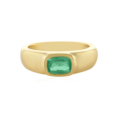Bague en argent et Emeraude de Russie