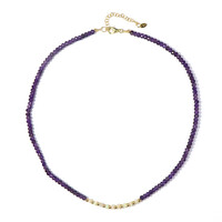 Collier en argent et Améthyste de Zambie