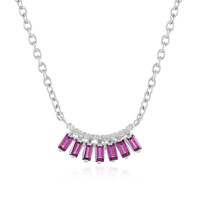 Collier en argent et Grenat Rhodolite