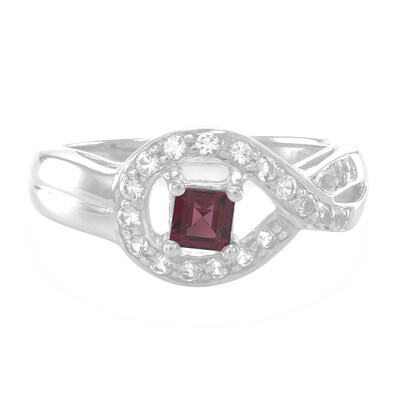 Bague en argent et Grenat Rhodolite