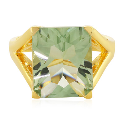 Bague en argent et Améthyste verte