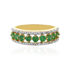 Bague en argent et Emeraude de Socoto