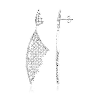 Boucles d'oreilles en argent et Zircon