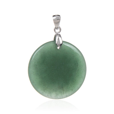 Pendentif en argent et Aventurine verte