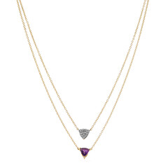 Collier en argent et Améthyste