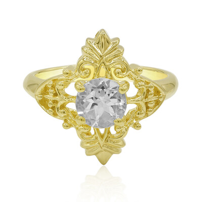 Bague en argent et Topaze blanche