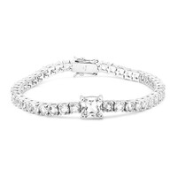 Bracelet en argent et Topaze blanche