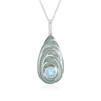 Collier en argent et Topaze bleu ciel (Adela Silber)