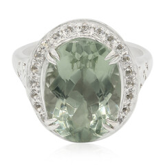 Bague en argent et Améthyste verte d'Esperanza