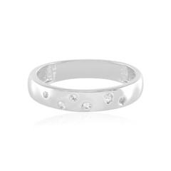 Bague en argent et Topaze blanche