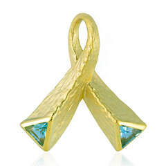 Pendentif en argent et Topaze bleu ciel