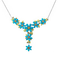 Collier en argent et Turquoise Sleeping Beauty (Dallas Prince Designs)