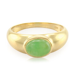 Bague en argent et Chrysoprase impériale