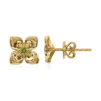 Boucles d'oreilles en or et Diamant VS1 jaune