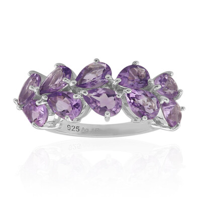 Bague en argent et Améthyste