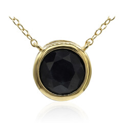 Collier en argent et Saphir noir