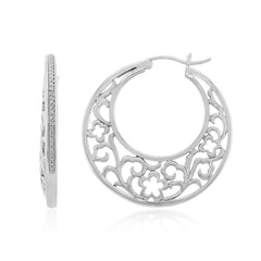 Boucles d'oreilles en argent et Diamant
