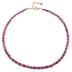 Collier en argent et Saphir rose de Madagascar