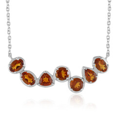 Collier en argent et Citrine Madère