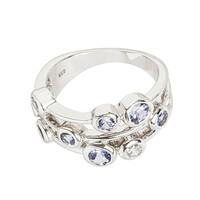 Bague en argent et Tanzanite