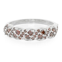 Bague en argent et Diamant fantaisie