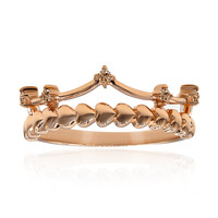 Bague en or et Diamant rose de France SI1 d'Argyle 