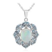 Collier en argent et Opale Welo