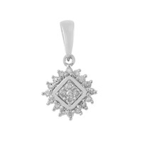 Pendentif en argent et Diamant I1 couleur (I)