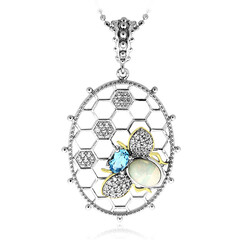 Collier en argent et Opale Welo (Dallas Prince Designs)